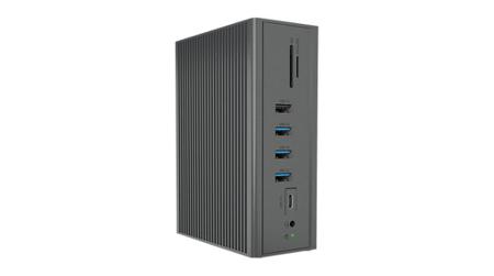 IB-DK2262AC ICY BOX Triple Monitor 4K USB Docking Station with HDMI, VGA - 10 x USB ports, USB A, USB C