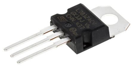 L7812ACV STMicroelectronics , 5-Channel Linear, Voltage Regulator, 1 A, 12 V, TO-220 3-Pin
