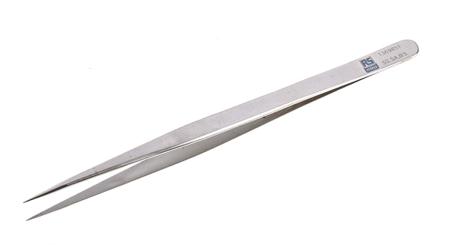 136-9851 RS Pro 140 mm, Anti-Magnetic Stainless Steel, Fine, Anti-Acid Tweezers