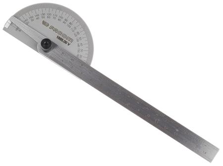 1885.00 Facom 180° Metric  Bevel Depth Gauge Protractor, 170 mm Stainless Steel Blade