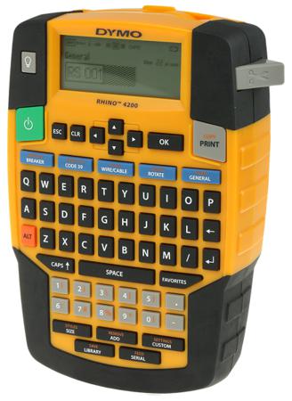 S0955990 Dymo Rhino 4200 Handheld Label Printer, 19mm Max Label Width