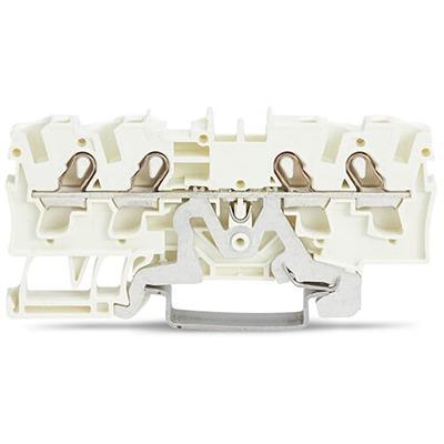 2004-1408 WAGO TOPJOB S Series DIN Rail Terminal Block, 4mm², 1-Level, Push In Termination, CSA