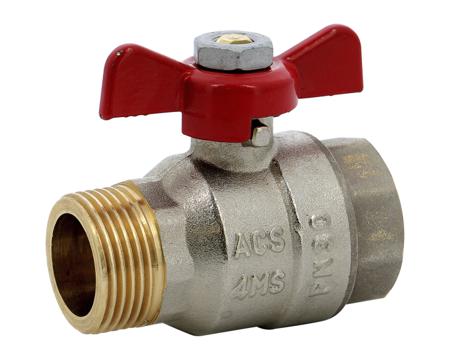 587003 Sferaco Nickel Plated Brass Ball Valve, Ball Valve, Threaded, BSP 3/8in, 30bar Operating Pressure