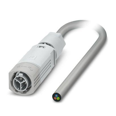 1526863 Phoenix Contact Straight Male 3 way Push-Pull Power to All Directions Free Ends Cable, 3m