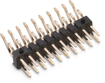 621316284521 Wurth Elektronik WR-PHD Series Angled Surface PCB Header, 16 Contact(s), 2 mm Pitch, 2 Row, Unshrouded