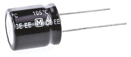 EEUEE2E820S Panasonic 82μF Aluminium Electrolytic Capacitor 250V dc, Radial, Through Hole -