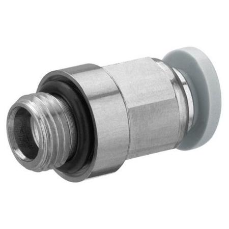2121506000 EMERSON – AVENTICS QR1-S-RSK Series Straight Fitting, Push In 6 mm to Push In 6 mm, Tube-to-Tube Connection Style