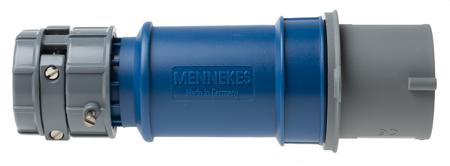 3943RS MENNEKES, PowerTOP IP44 Blue Cable Mount 3P Industrial Power Plug, Rated At 32A, 230 V