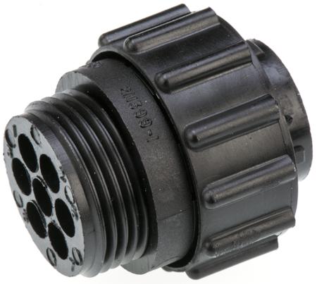 211399-1 TE Connectivity, 7 Pole Cable Mount Connector Plug, with Female Contacts