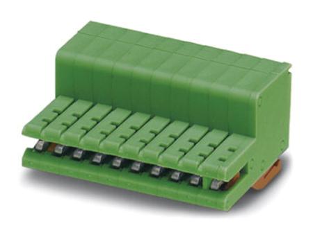 1893740 Phoenix Contact ZEC 1.0/ 8-ST-3.5 C1 R1.8 Series PCB Terminal Block, 8-Contact, 3.5mm Pitch, Spring Cage Termination