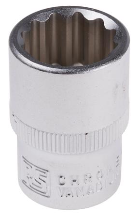 830-4120 RS PRO 1/2 in Drive 18mm Standard Socket, 12 point