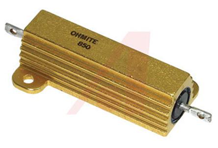 850FR10E Ohmite, 100mΩ 50W Wire Wound Chassis Mount Resistor  ±1%