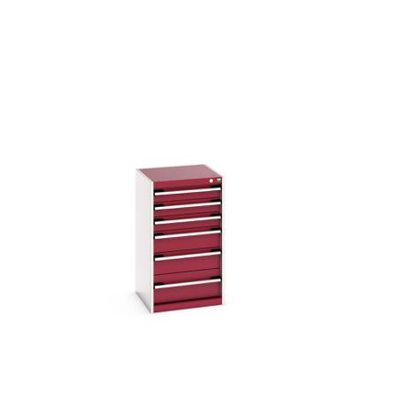40010039.24V Bott 6 Cabinet, Steel, 900mm x 525mm x 525mm, Light Grey, Red