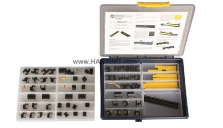 02095000006 HARTING har-modular® Connector Kit Containing 2 → 4 of All Available Modules, Assembly Aid, Assembly