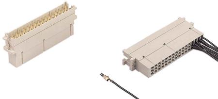 09060482906 HARTING 09 06 48 Way 5.08mm Pitch, Type F Class C1, 3 Row, Straight DIN 41612 Connector, Plug