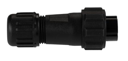 144-0608 RS Pro, 3 Pole Cable Mount, Panel Mount Miniature Connector Plug, Male Contacts, IP68