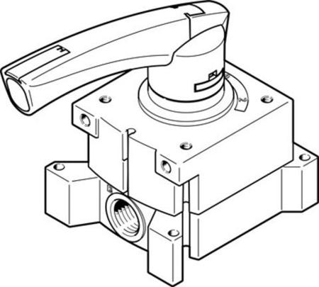 VHER-P-H-B43C-G18  hand lever valve