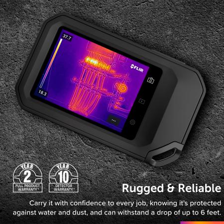 FLIR-C5-with-Wi-Fi FLIR C5 Thermal Imaging Camera with WiFi, -20 → +400 °C, 160 x 120pixel Detector Resolution