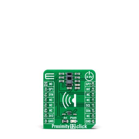 MIKROE-3995 MikroElektronika Proximity 12 Click Proximity Sensor MikroBus Click Board for TMD3719