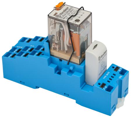 58-P3-8-230-0060SMA Finder 58 Series[Blank] 230V ac DIN Rail Interface Relay Module, 3PDT, Push In