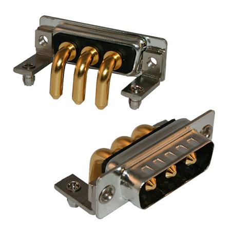 684M17W2103L461 Norcomp 17 Way Right Angle Through Hole D-sub Connector Plug, 2.77mm Pitch, with 4-40 Inserts/Board Lock