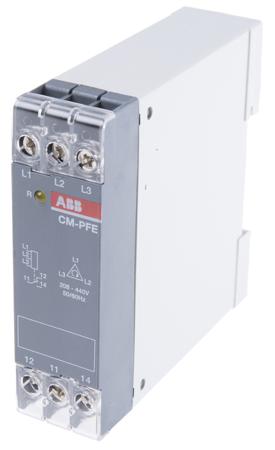 1SVR550824R9100 ABB Phase Monitoring Relay, 3 Phase, SPDT, 208 → 440V ac, DIN Rail