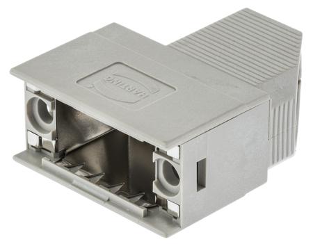 09670090573 HARTING D-sub Series Polymer Right Angle D Sub Backshell, 9 Way, Strain Relief