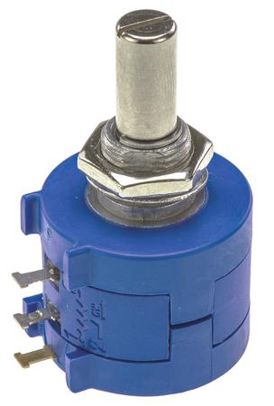 3590S-2-501L Bourns 3590 500Ω Rotary Potentiometer 10-Turns 1-Gang Panel Mount,
