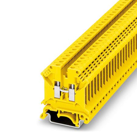3003952 Phoenix Contact  UK 5 N YE Series Yellow, Single-Level, Screw Termination