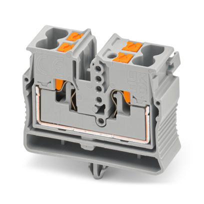 1429441 Phoenix Contact  MPTD Series Grey, 2.5mm², 1-Level, Push In Termination