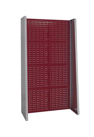 12102094-24 Bott Steel Louvre Panel Storage Unit, 905mm x 1015mm x 1835mm, Red