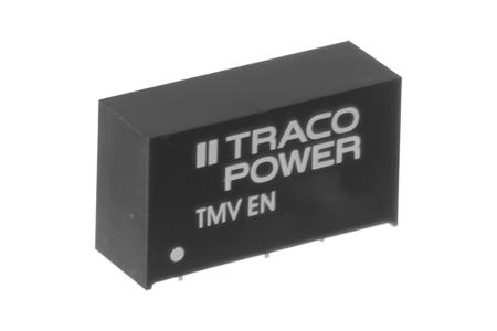 TMV 0515EN TRACOPOWER TMV EN DC-DC Converter, 15V dc/ 65mA Output, 4.5 → 5.5 V dc Input, 1W, Through Hole, +85°C Max Temp