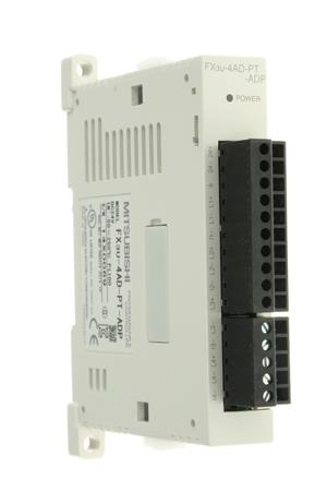 FX3U-4AD-PT-ADP Mitsubishi MELSEC FX Series PLC I/O Module for Use with MELSEC FX Series, Analogue, Relay, Transistor