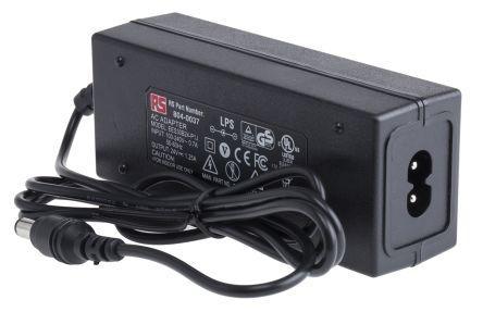 804-0037 RS Pro 30W Desktop Power Supply, 100 → 240 V ac, 24V dc 1.25A Output Level V 1 Output, C8