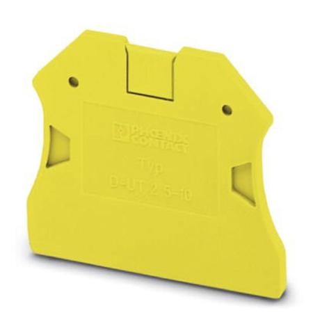 3047248 Phoenix Contact D-UT 2.5/10 YE Series End Cover for Use with Modular Terminal Block