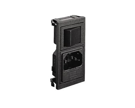 BZV15/Z0000/70 Bulgin Snap-In IEC Connector Male, 10A, 250 V, Fuse Size 5 x 20mm