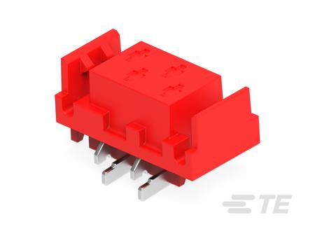 338069-4 TE Connectivity Micro-Match Series Vertical Board Mount PCB Connector, 4 Contact(s), 1.27mm Pitch, 2 Row(s), Shrouded