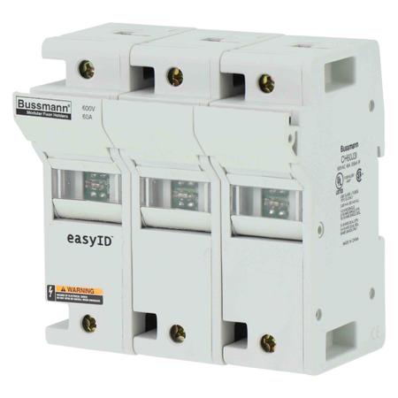 CH60J3I Eaton 60A Fuse Holder for 4.72 x 3.31in Fuse, 3P, 600/600V ac/dc