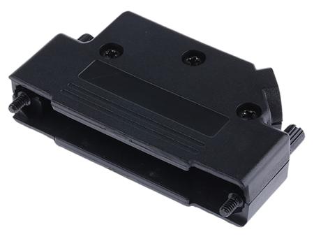 MHD45PPK37-K MH Connectors MHD45PPK Series ABS Angled D Sub Backshell, 37 Way, Strain Relief