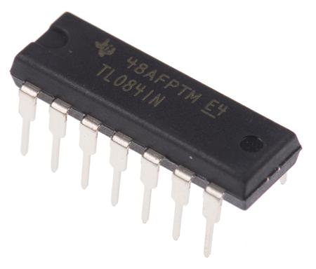 TL084IN  Texas Instruments, Operational Amplifier, 3 MHz, 14-Pin 15 V PDIP
