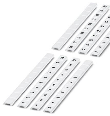 0808804:0011 Phoenix Contact, ZBF8.LGS:11-20 Marker Strip for use with  for use with Terminal Blocks
