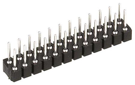 802-80-006-30-480101 Preci-Dip 802 Series Straight Surface Pin Header, 6 Contact(s), 2.54 mm Pitch, 2 Row, Unshrouded