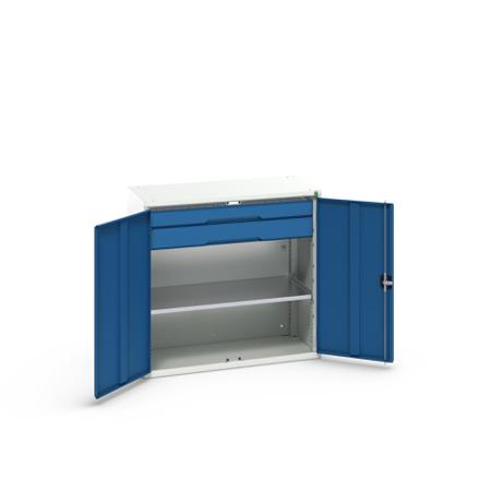 16926553.11 Bott 2 Door, 2 Drawer Sheet Steel Cupboard, 1050 x 550 x 1000mm
