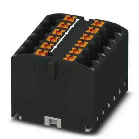 3273430 Phoenix Contact Distribution Block, 12 Way, 4mm², 24A, 450 V, Black