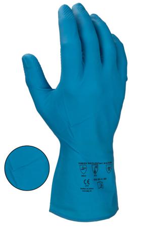 G971-M RS PRO Blue Nitrile Chemical Resistant Gloves, Size 8, Medium