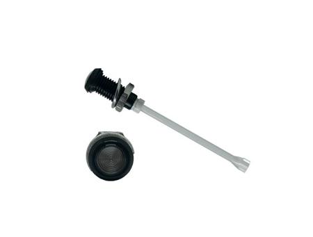 RHD-1390-F9PS67PR  Bivar, Panel Mount Vertical LED Light Pipe, Smoke Round Lens