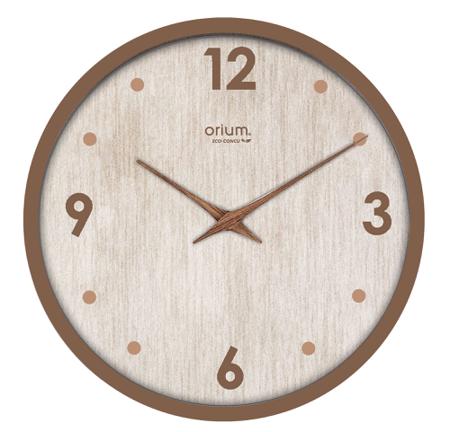 11362 Orium Cappucino Analog Wall Clock, 30cm Diameter