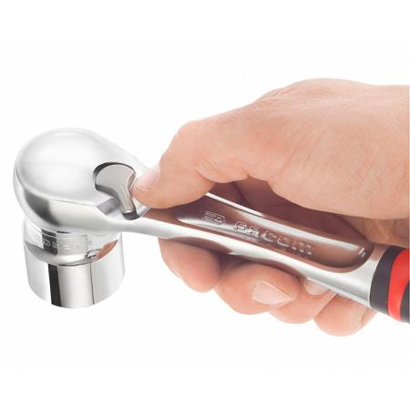 SL-161 Facom 1/2 in Square Drive Socket Wrench with Ratchet Handle, 263 mm length