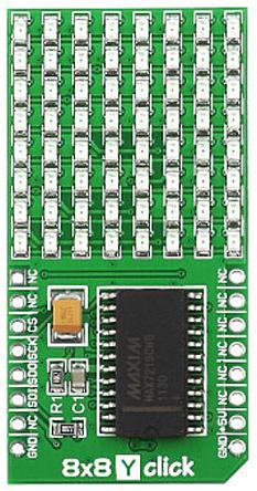 MIKROE-1294 MikroElektronika , 8x8 Y Click LED Add On Board