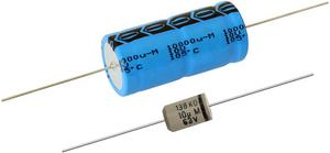 MAL213836109E3 Vishay 10μF Aluminium Electrolytic Capacitor 25V dc, Axial, Through Hole -